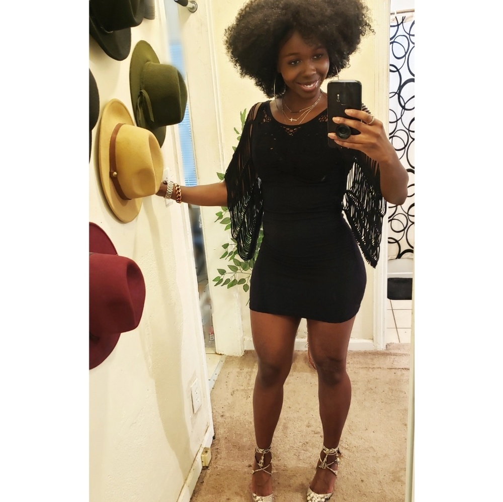 Black bebe dress